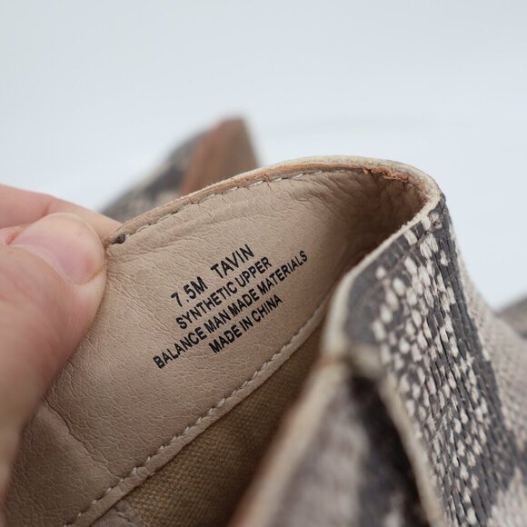 Dolce Vita Women's Tavin Boots Size 7.5 Snake Print Vegan Ankle Low Block Heel - Picture 10 of 11